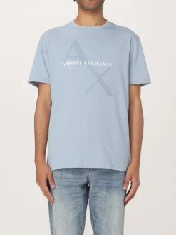 T-shirt in cotone con logo Armani Exchange