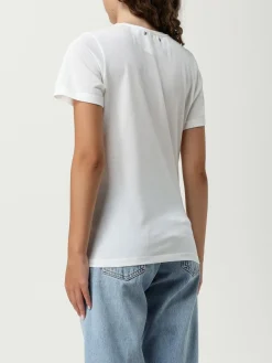 T-shirt in cotone con logo Golden Goose in jersey