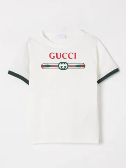T-shirt in cotone con logo Gucci