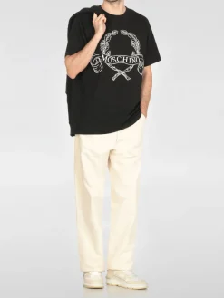 T-shirt in cotone con logo Moschino Couture