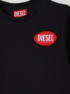 T-shirt in cotone con logo Diesel