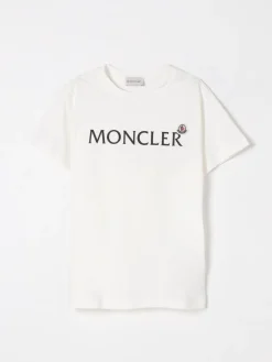 T-shirt in cotone con logo Moncler