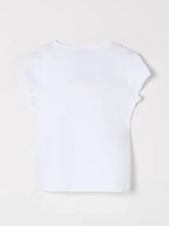 T-shirt in cotone con logo MSGM Kids