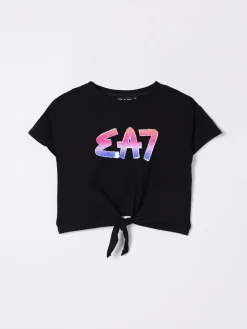 T-shirt in cotone con logo EA7