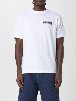 T-shirt in cotone con logo Kenzo