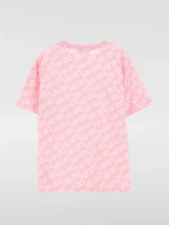 T-shirt in cotone con logo all-over Kenzo Kids