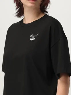 T-shirt in cotone con logo Lacoste
