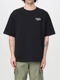 T-shirt in cotone con logo Maison Kitsuné