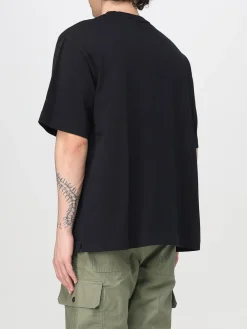 T-shirt in cotone con logo Maison Kitsuné