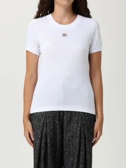 T-shirt in cotone con logo DG Dolce & Gabbana