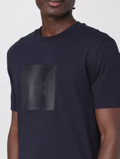 T-shirt in cotone con logo Boss