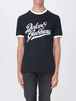T-shirt in cotone con logo Dolce & Gabbana
