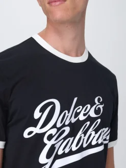 T-shirt in cotone con logo Dolce & Gabbana