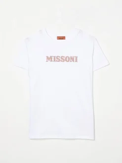 T-shirt in cotone con logo Missoni
