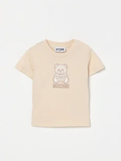T-shirt in cotone con logo Teddy Moschino