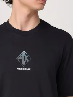 T-shirt in cotone con logo Armani Exchange