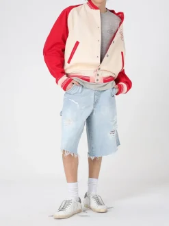 T-shirt in cotone con logo Golden Goose