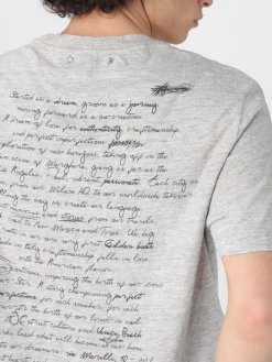 T-shirt in cotone con logo Golden Goose
