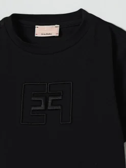T-shirt in cotone con logo Elisabetta Franchi La Mia Bambina