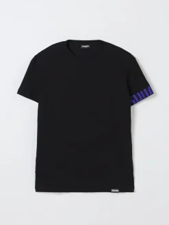 T-shirt in cotone con logo Dsquared2