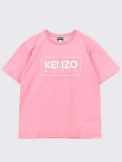 T-shirt in cotone con logo Kenzo Kids