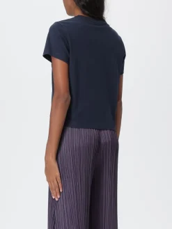 T-shirt in cotone con logo Maison Kitsuné