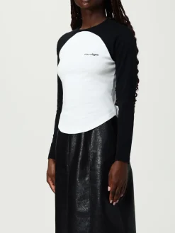 T-shirt in cotone con logo CourrÈges