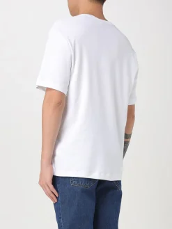 T-shirt in cotone con logo Helmut Lang