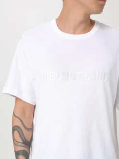 T-shirt in cotone con logo Helmut Lang