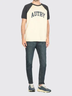 T-shirt in cotone con logo Autry