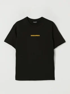 T-shirt in cotone con logo DsQuared2