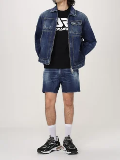 T-shirt in cotone con maxi logo Dsquared2