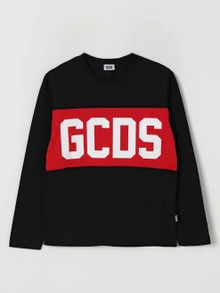 T-shirt in cotone con maxi logo GCDS Junior