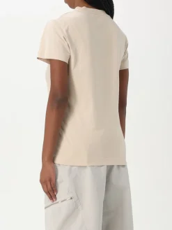 T-shirt in cotone con maxi logo Love Birds Pinko