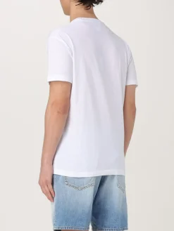 T-shirt in cotone con maxi logo Dsquared2