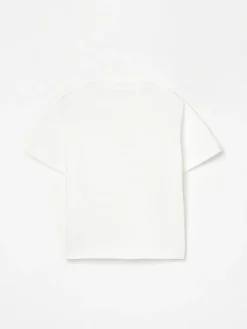 T-shirt in cotone con mini logo Elisabetta Franchi La Mia Bambina