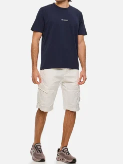 T-shirt in cotone con mini logo C.P. Company