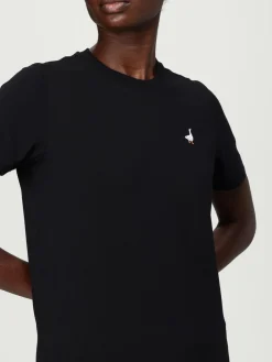 T-shirt in cotone con mini logo Moschino Couture