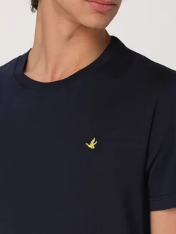 T-shirt in cotone con mini logo Brooksfield