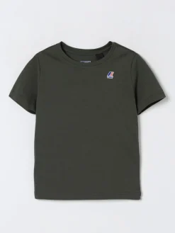 T-shirt in cotone con mini logo K-way