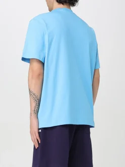 T-shirt in cotone con mini logo MSGM