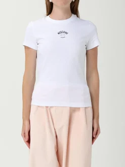 T-shirt in cotone con mini logo Moschino Jeans