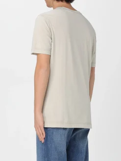 T-shirt in cotone con mini logo Boss