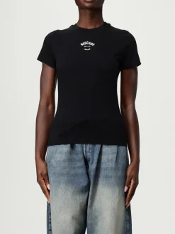 T-shirt in cotone con mini logo Moschino Jeans