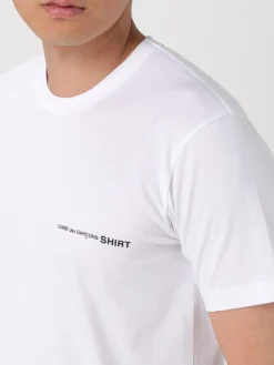 T-shirt in cotone con mini logo Comme Des Garcons