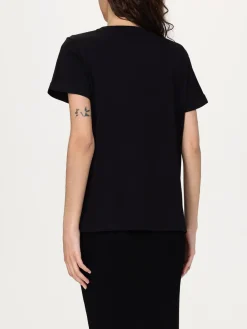 T-shirt in cotone con monogramma Liu Jo