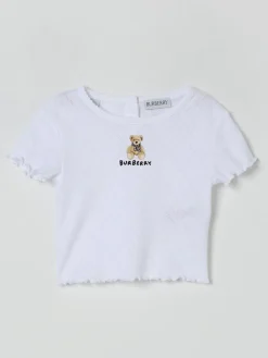 T-shirt in cotone con orsetto Thomas Burberry