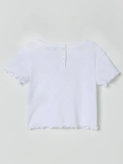 T-shirt in cotone con orsetto Thomas Burberry