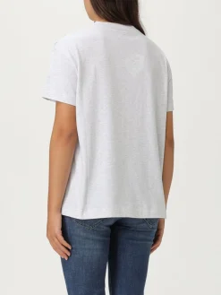 T-shirt in cotone con paillettes Brunello Cucinelli