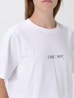 T-shirt in cotone con slogan Victoria Victoria Beckham